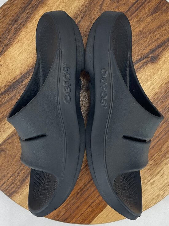 Oofos Ooahh Sport Mens Sz. 11 Black Recovery Slide Sandals main image 2